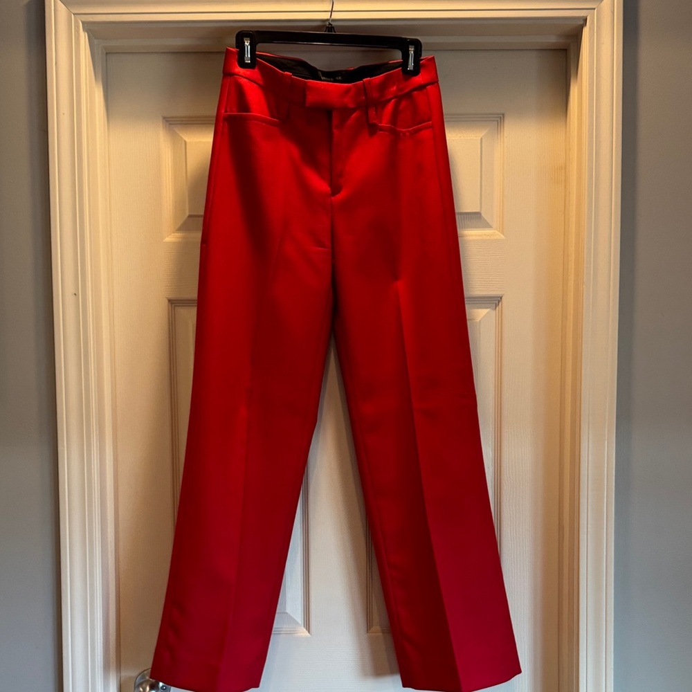Banana Republic Red LIDO Wide-Leg Pant